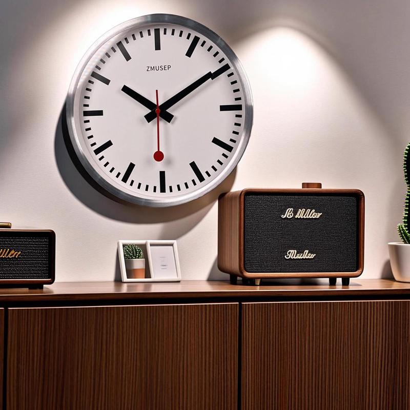 Luxury Watch Wall Clock - 12-Inch Modern Simple Luxury Metal Office