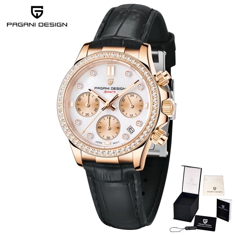Luxury Watch - PAGANI DESIGN Luxury Diamond Encrusted Women's