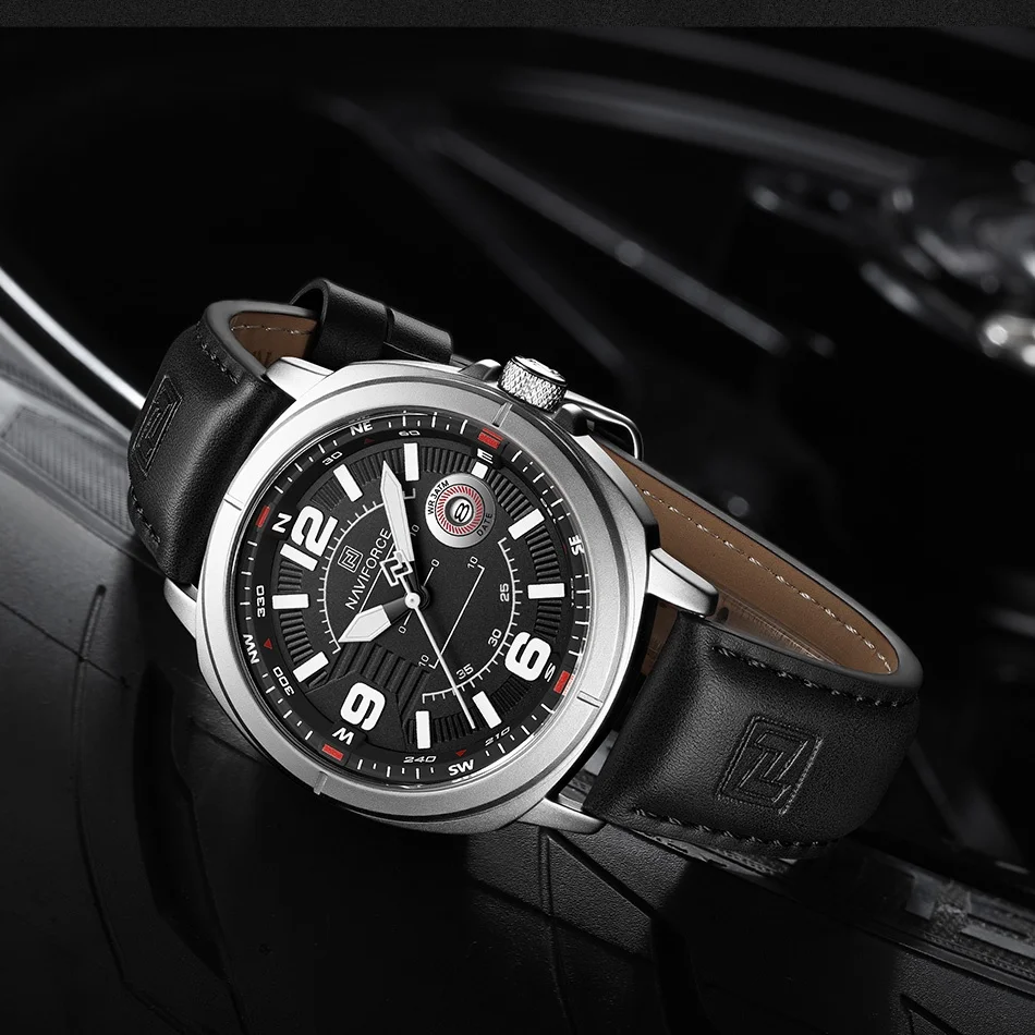 Field Watch Military - NAVIFORCE High Quality PU Band Calendar