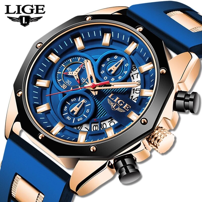 Luxury Watch Investment - LIGE Fashion Men Watches Top Brand