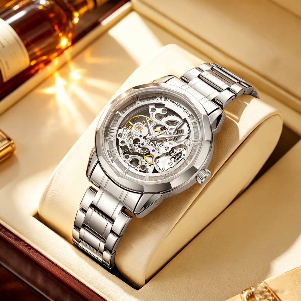 Luxury Watch Value - Light Luxury Fully Automatic Skeleton Mechanical