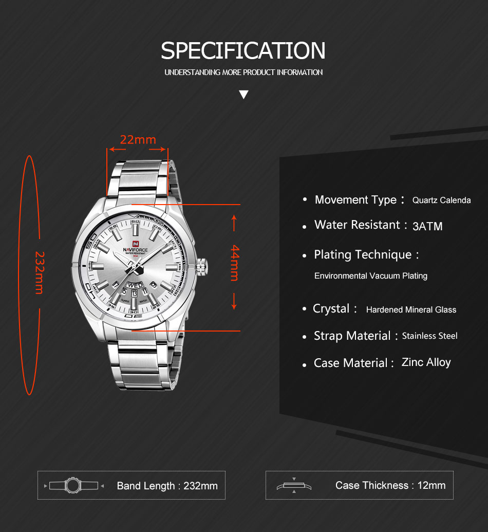 NAVIFORCE Classic Casual Watch - Field Watch Military review and price