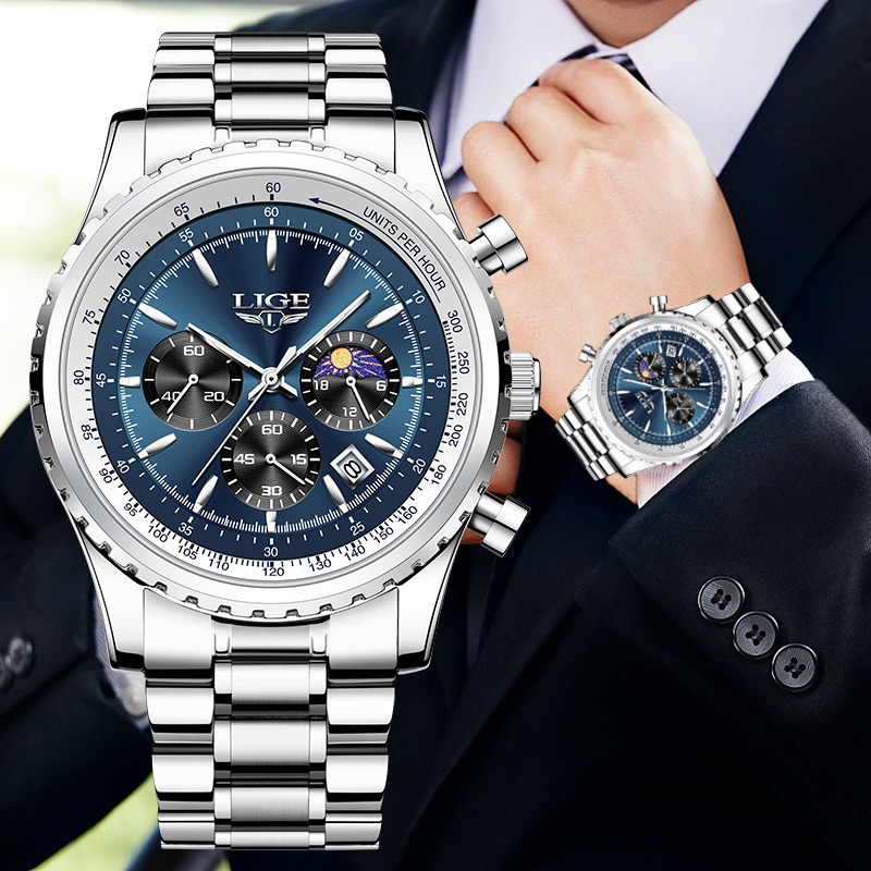 LIGE Brand Luxury Quartz Man W - Luxury Watch Investment review and price