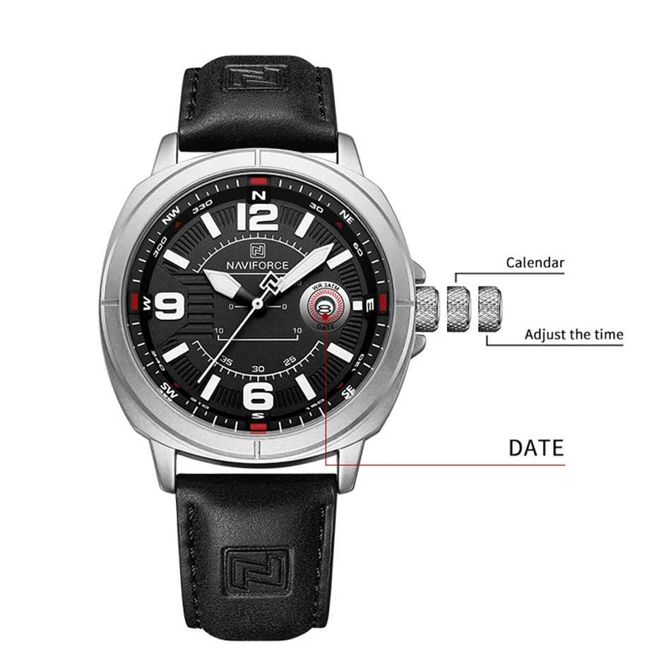 NAVIFORCE  High Quality PU Ban - Field Watch Military review and price
