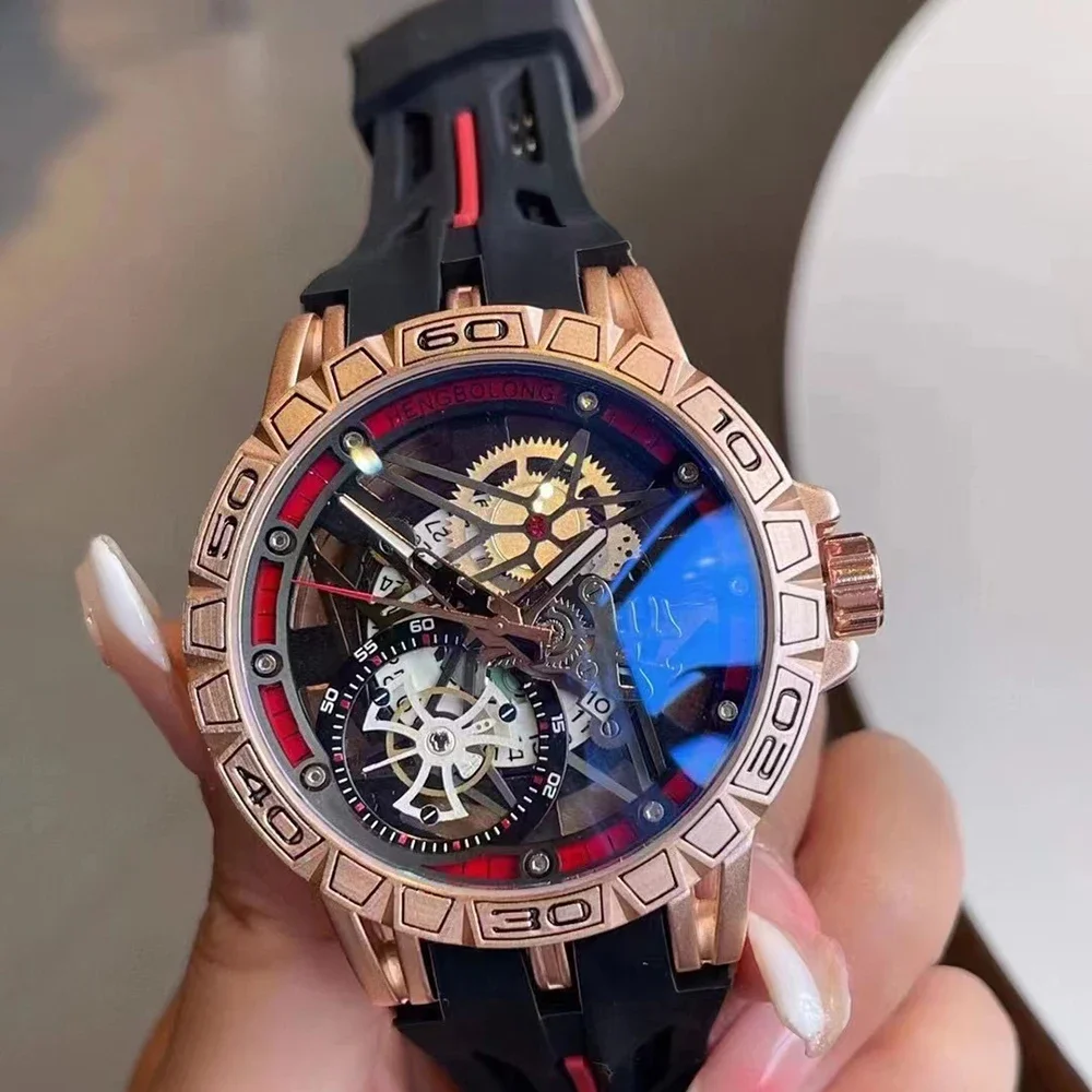 3D Quartz Watches Men Luxury C - Luxury Watch With Rubber Strap review and price