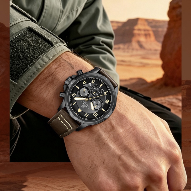 NAVIFORCE Male Stylish Chronog - Field Watch Military review and price