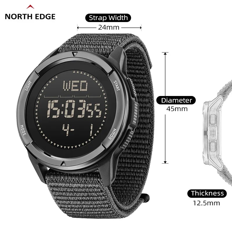 NEW NORTH EDGE Men's Digital S - Field Watch Military review and price