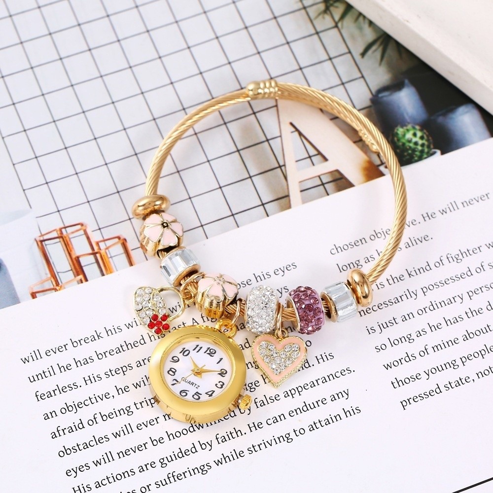 Trendy Adjustable Women's Brac - Luxury Watch With Leather Strap review and price
