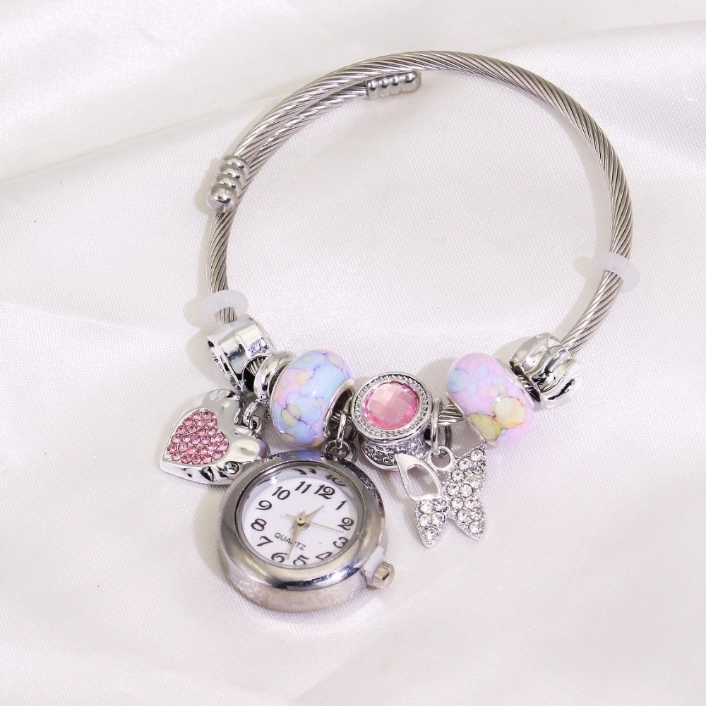 Trendy Adjustable Women's Brac - Luxury Watch With Leather Strap review and price