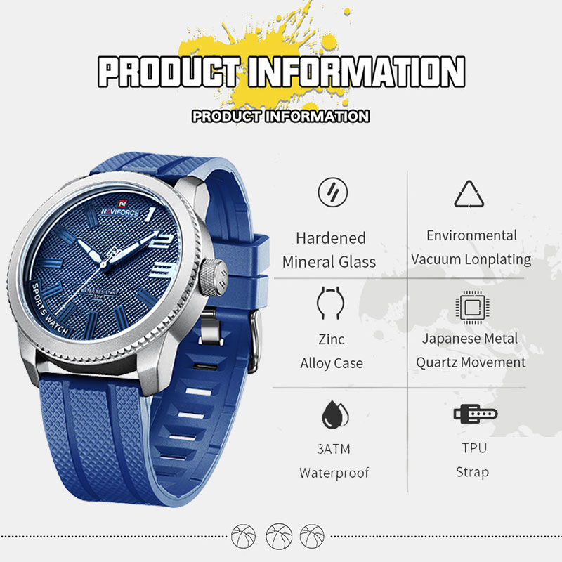 NAVIFORCE Silicone Band Sport  - Field Watch Military review and price