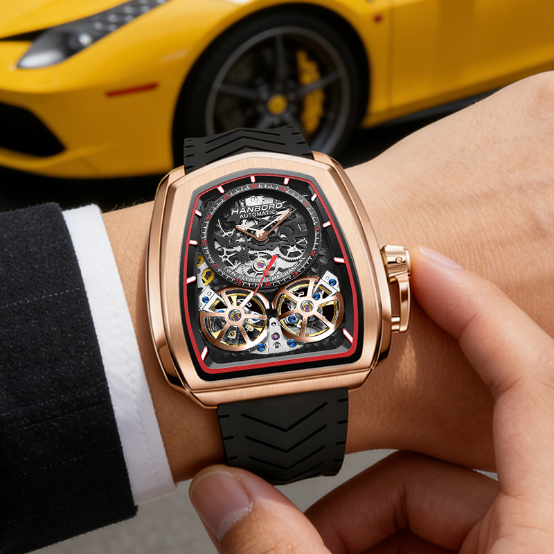 Double Flying Wheel Hollow Wat - Luxury Watch Arabic review and price