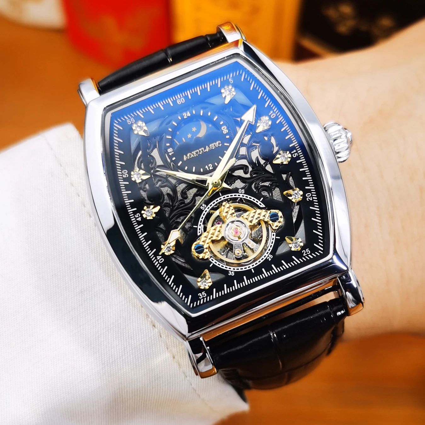 AOKULASIC Tourbillon Iced Out  - Luxury Watch Arabic review and price