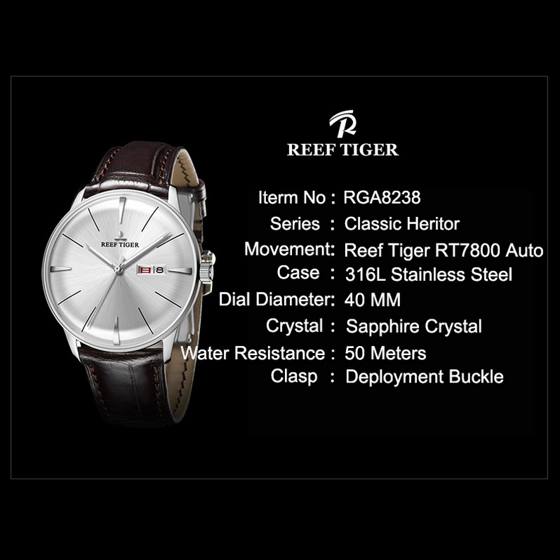 Reef Tiger Luxury Men Watch,Me - Luxury Watch With Rubber Strap review and price