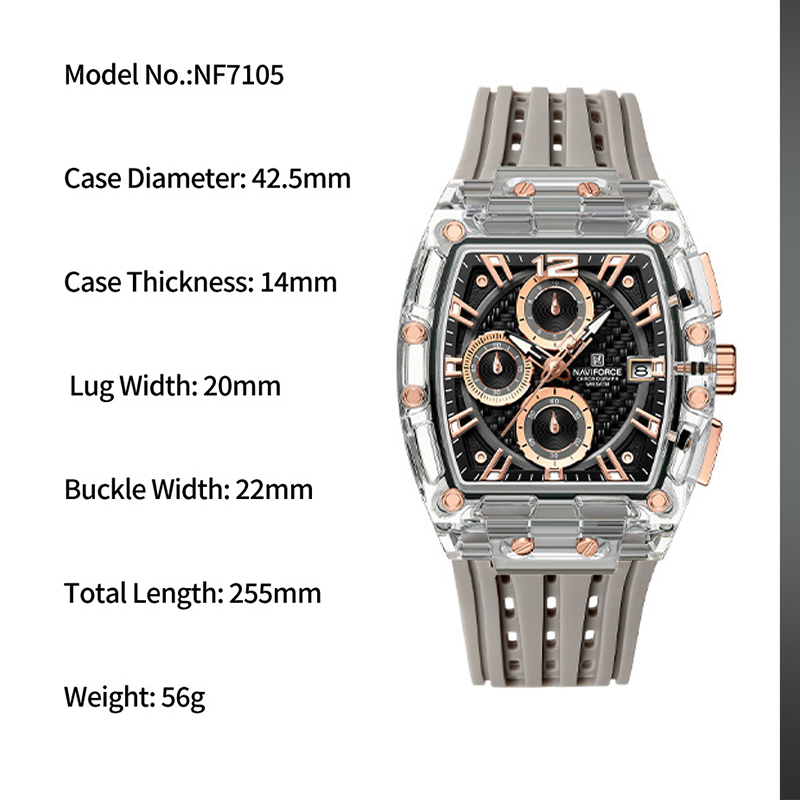 New NAVIFORCE Men's Quartz Mul - Field Watch Military review and price