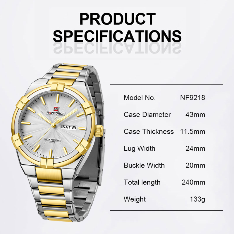 NAVIFORCE Classic Day and Date - Field Watch Military review and price