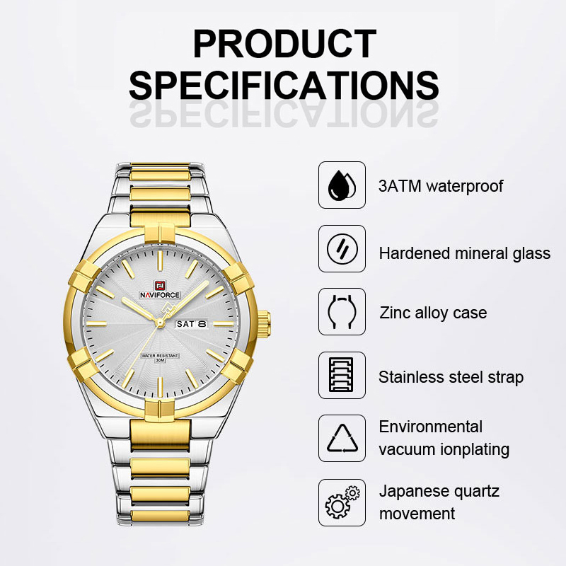 NAVIFORCE Classic Day and Date - Field Watch Military review and price