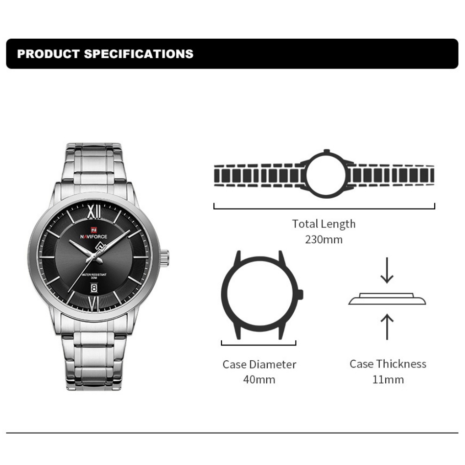 NAVIFORCE Watches for Men Fash - Field Watch Military review and price