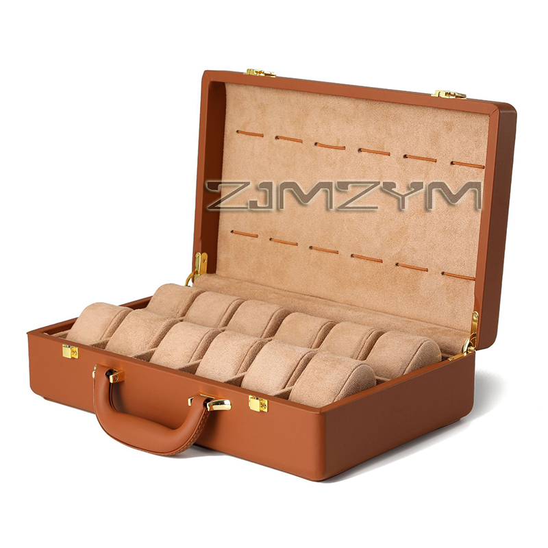 12 Slots Watch Box Mens Watche - Luxury Watch Case review and price