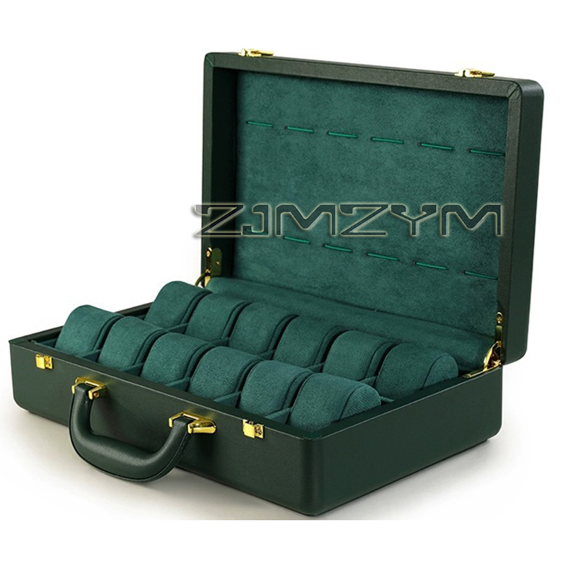 12 Slots Watch Box Mens Watche - Luxury Watch Case review and price